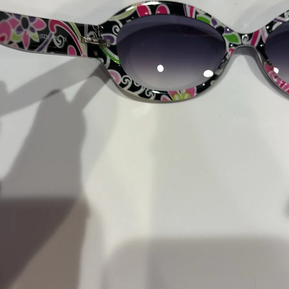 Vera Bradley Sunglasses Black with Floral Accents